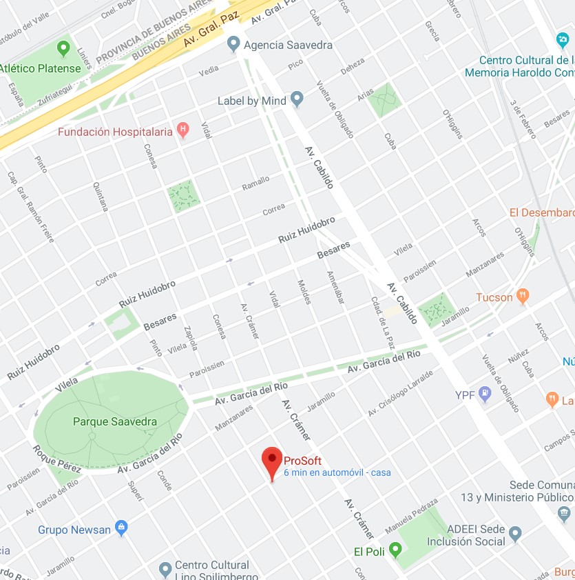 Ubicación Pro-Soft